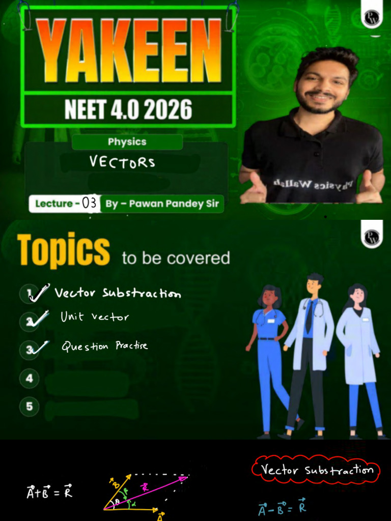 Vectors 03 - Classnotes | PDF