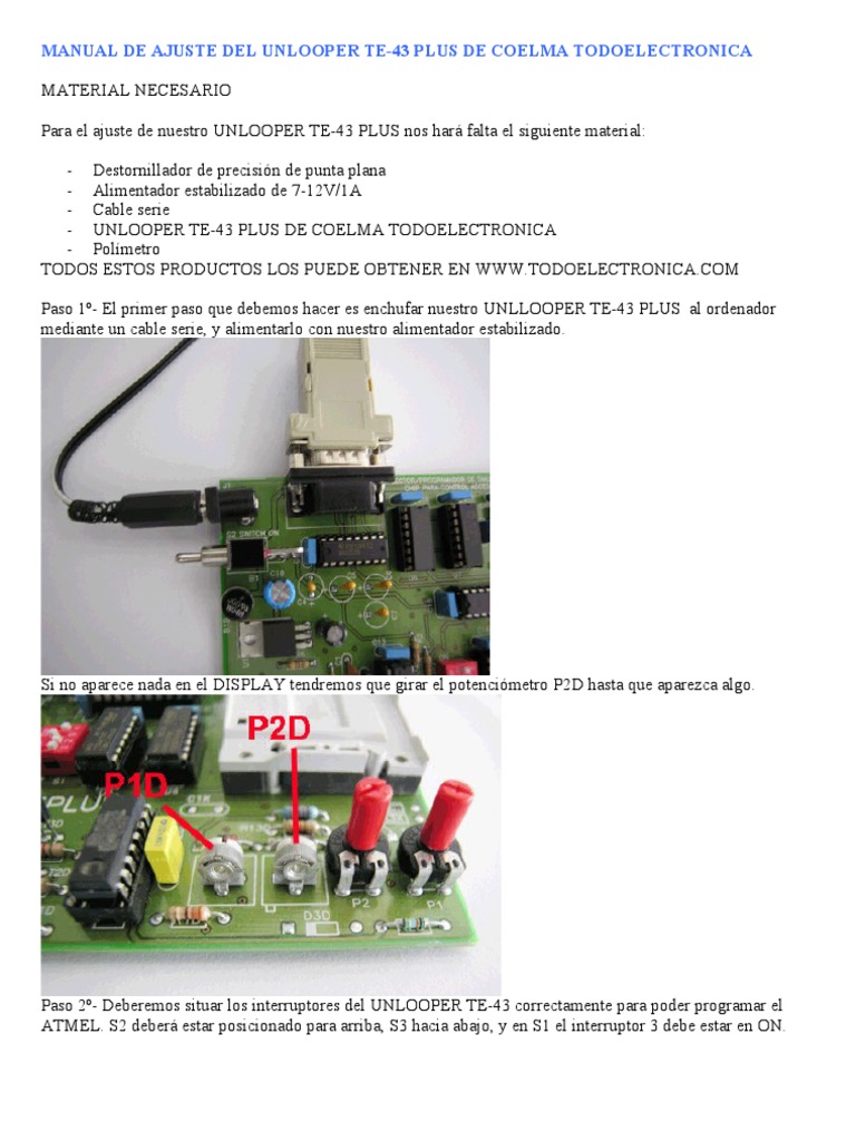 Manual Te-43 | PDF | Bienes manufacturados | Ingenieria Eléctrica