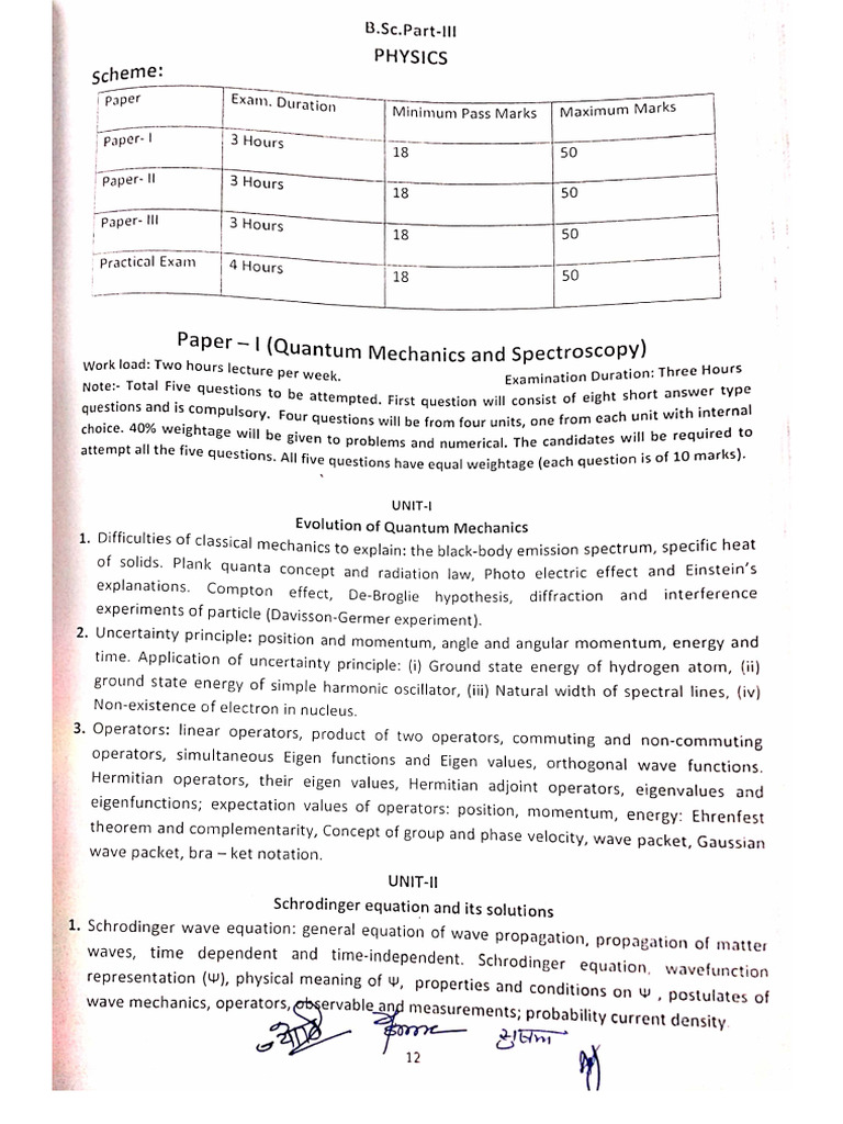 BSC - 3 Physics 2018-19 | PDF