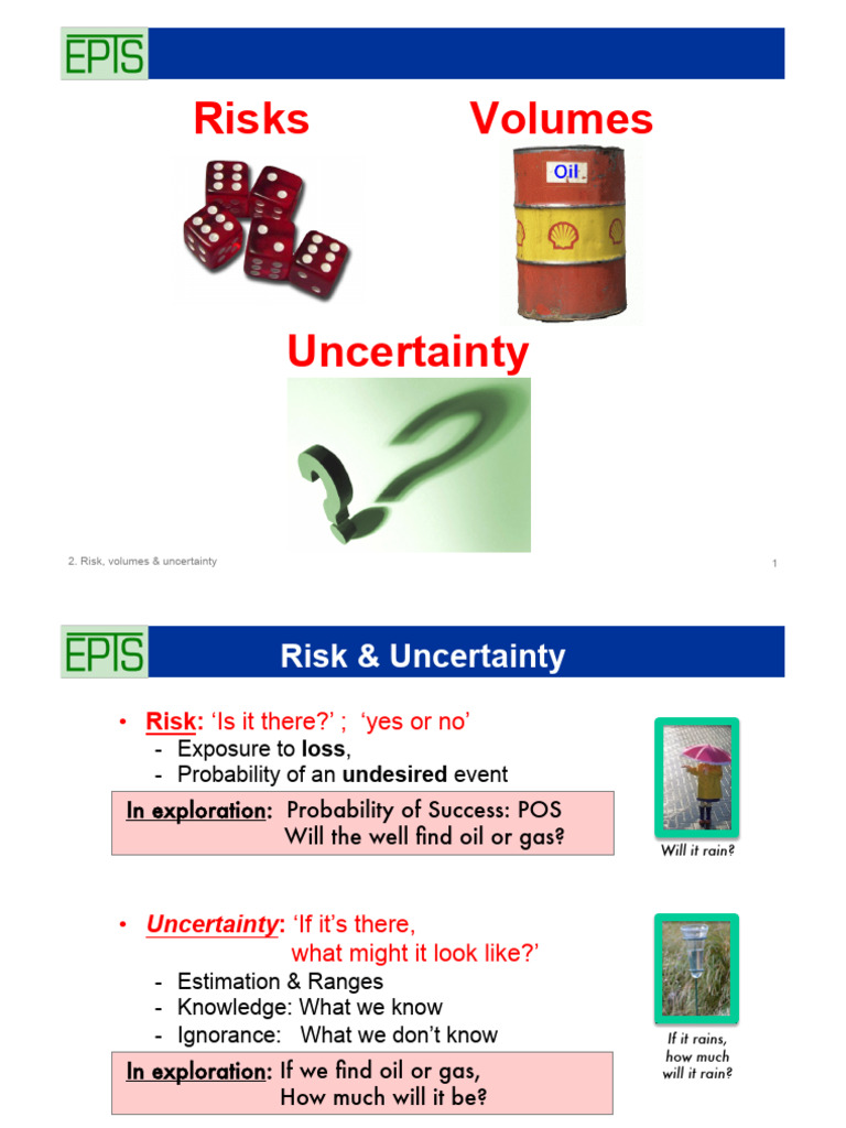 Risk and Uncertainty in Oil Exploration | PDF | Risk | Uncertainty