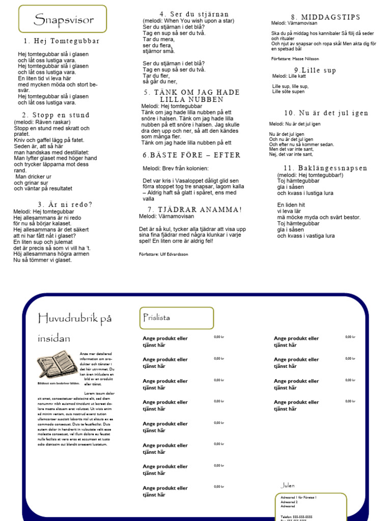 Snapsvisor Jul | PDF