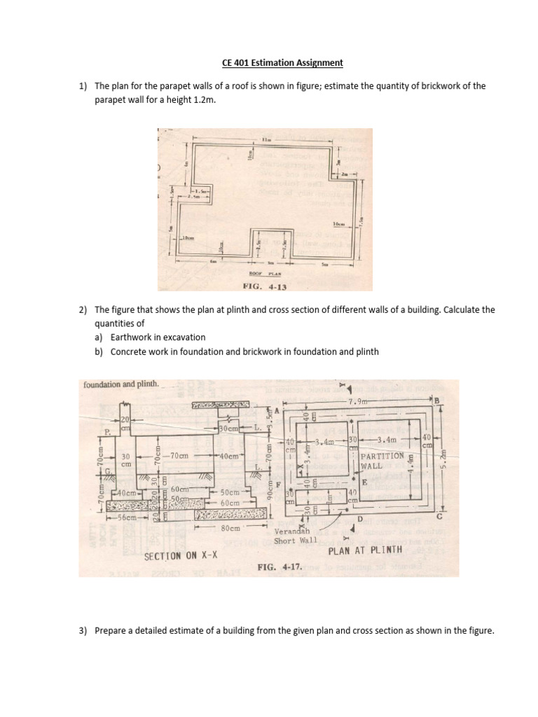 Assignment 3 Estimation | PDF | Concrete | Plaster