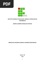 Metodos de Medição de Resistencia