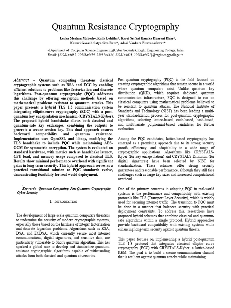 Base Paper 1 | PDF | Transport Layer Security | Cryptography