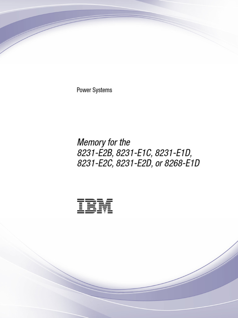 IBM Power Systems Memory Guide | PDF | Electrostatic Discharge ...