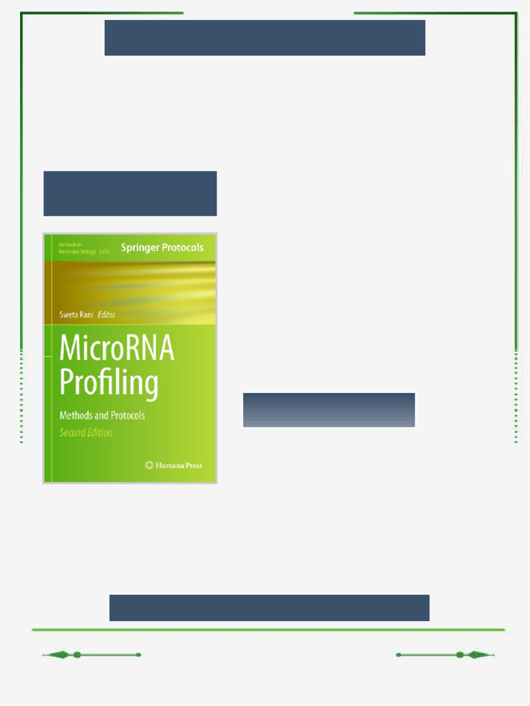 MicroRNA Profiling Methods and Protocols 2nd Edition Sweta Rani eBook ...