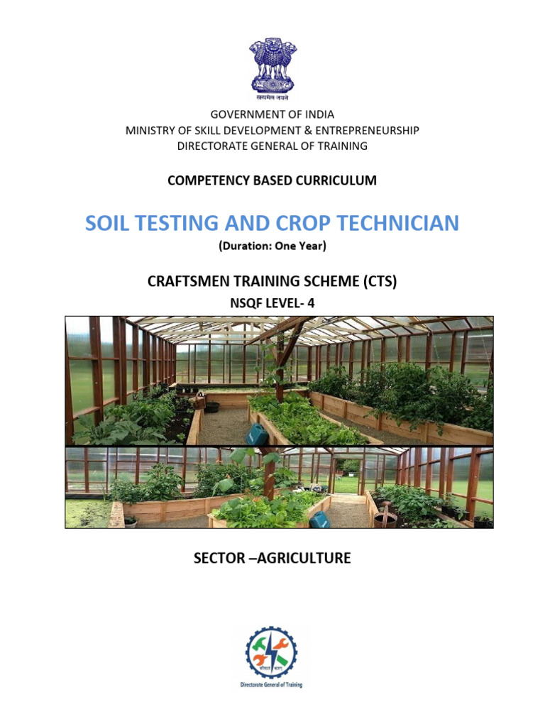 Soil Testing and Crop Technician Course | PDF | Soil | Fertilizer