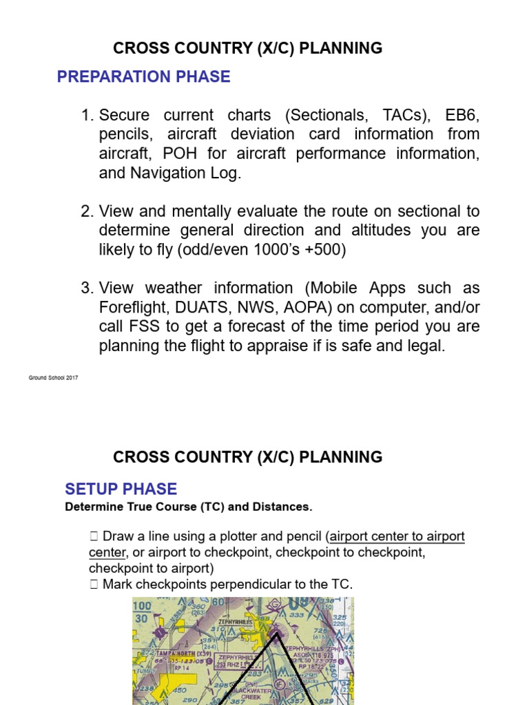 Cross Country Flight Planning Guide | PDF | Instrument Flight Rules ...