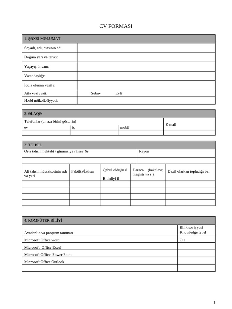 CV Forma | PDF