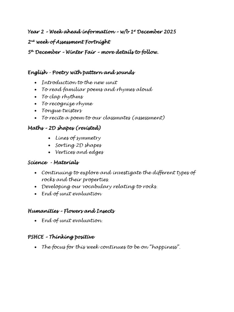Week 14 1st December | PDF