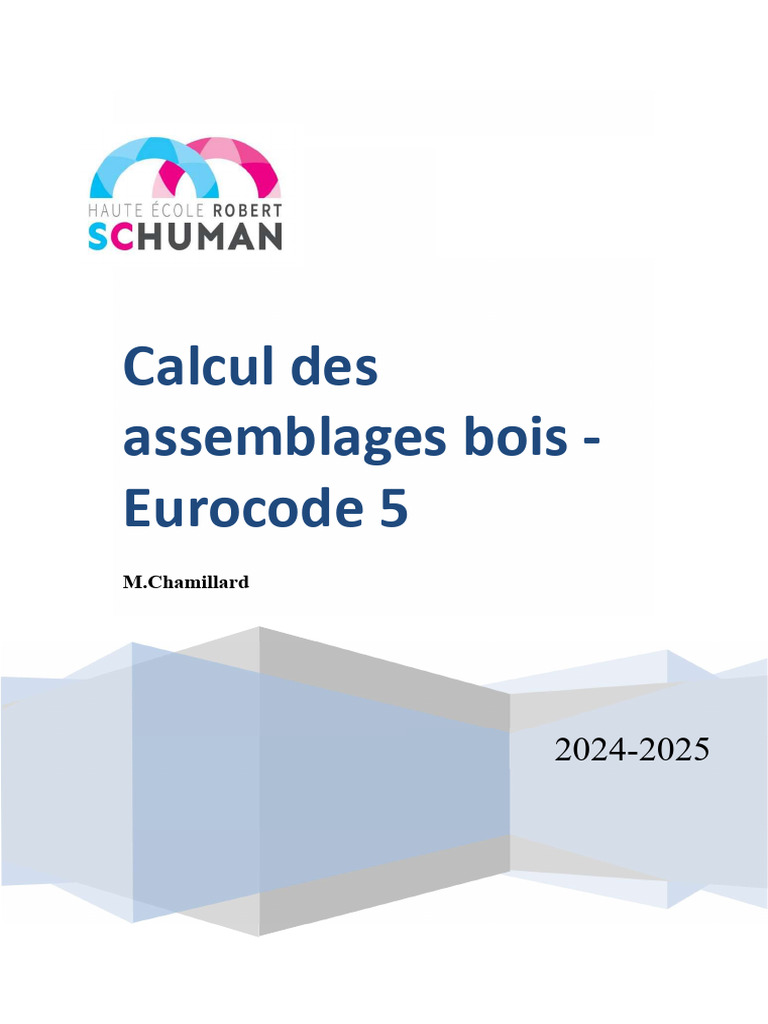 Calcul des Assemblages Bois selon Eurocode 5 | PDF | Contrainte de ...