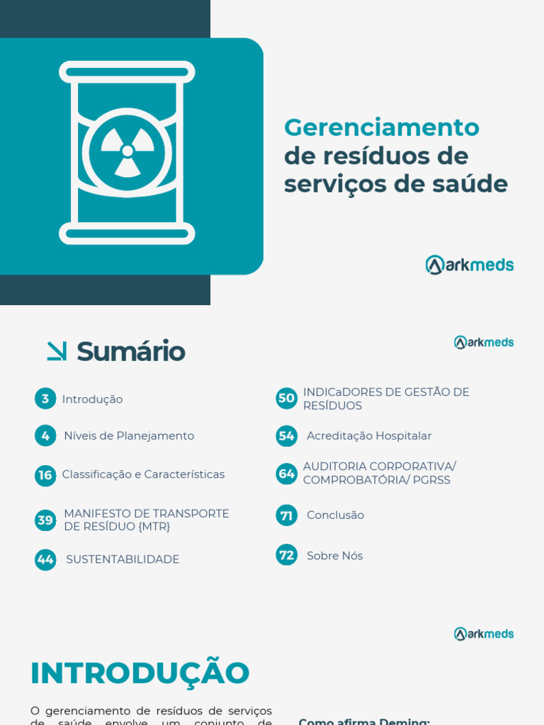Gerenciamento de Resíduos em Saúde | PDF | Desperdício | Sustentabilidade