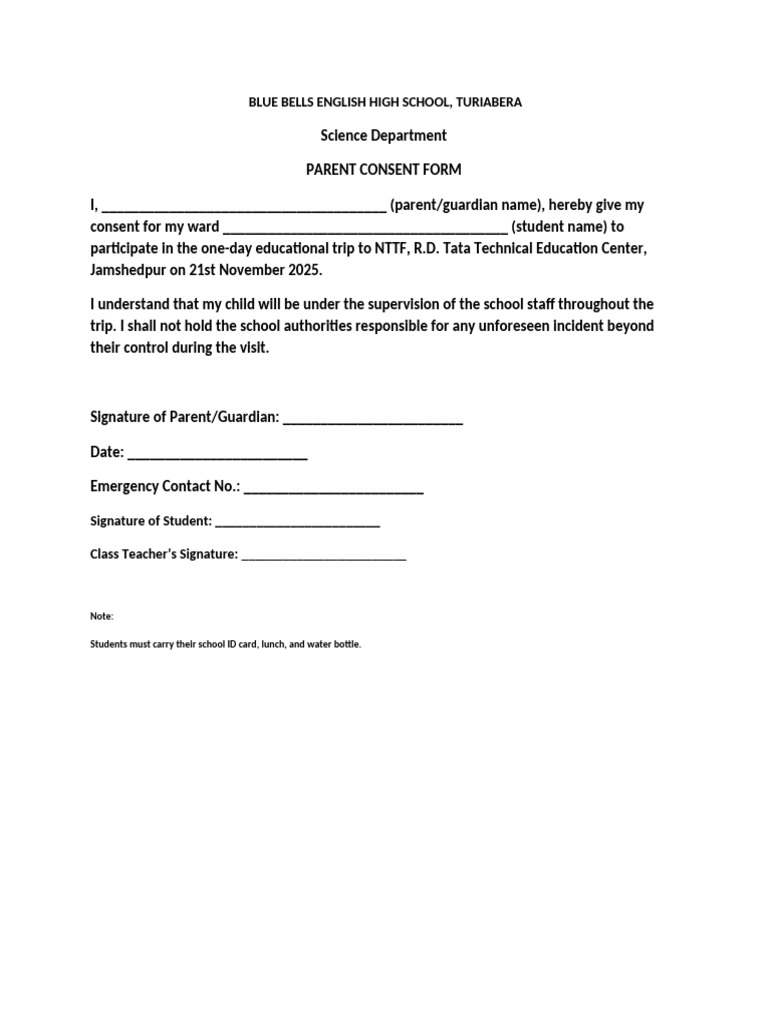 Consent Form | PDF