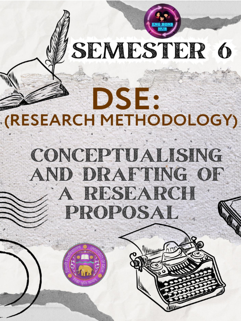 Conceptualising and Drafting of A Research Proposal (Dse) - 1 | PDF