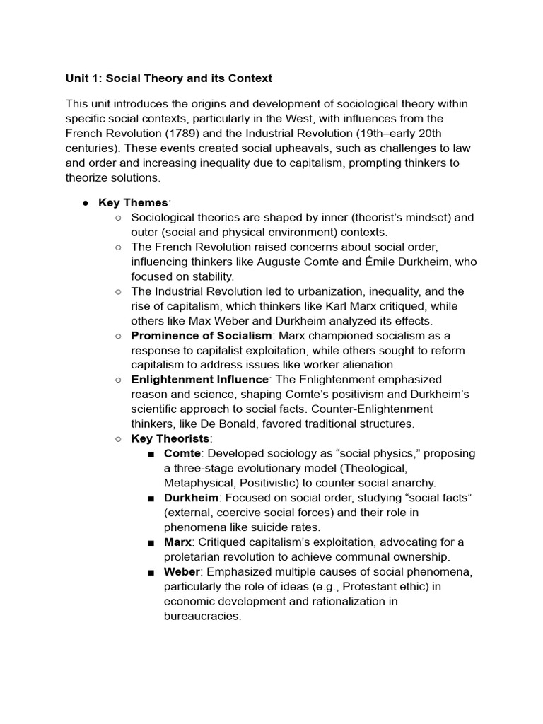 Origins of Sociological Theory Explained | PDF | Sociology | Positivism