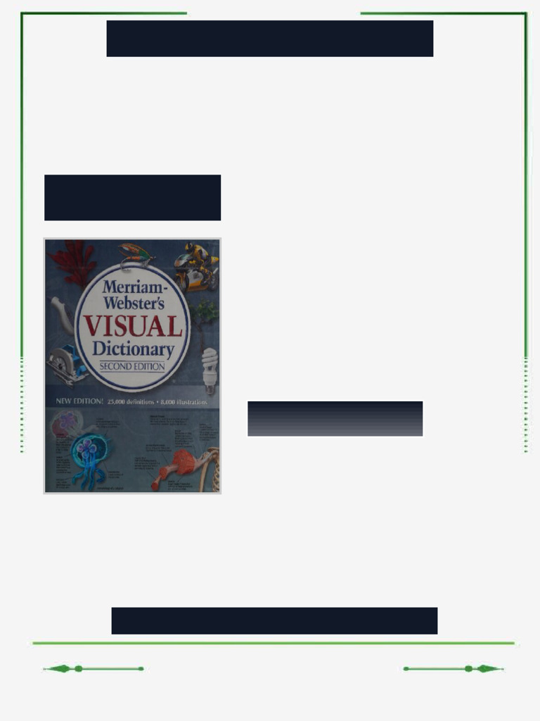 Merriam Webster s Visual Dictionary Second Edition Jean Claude Corbeil ...