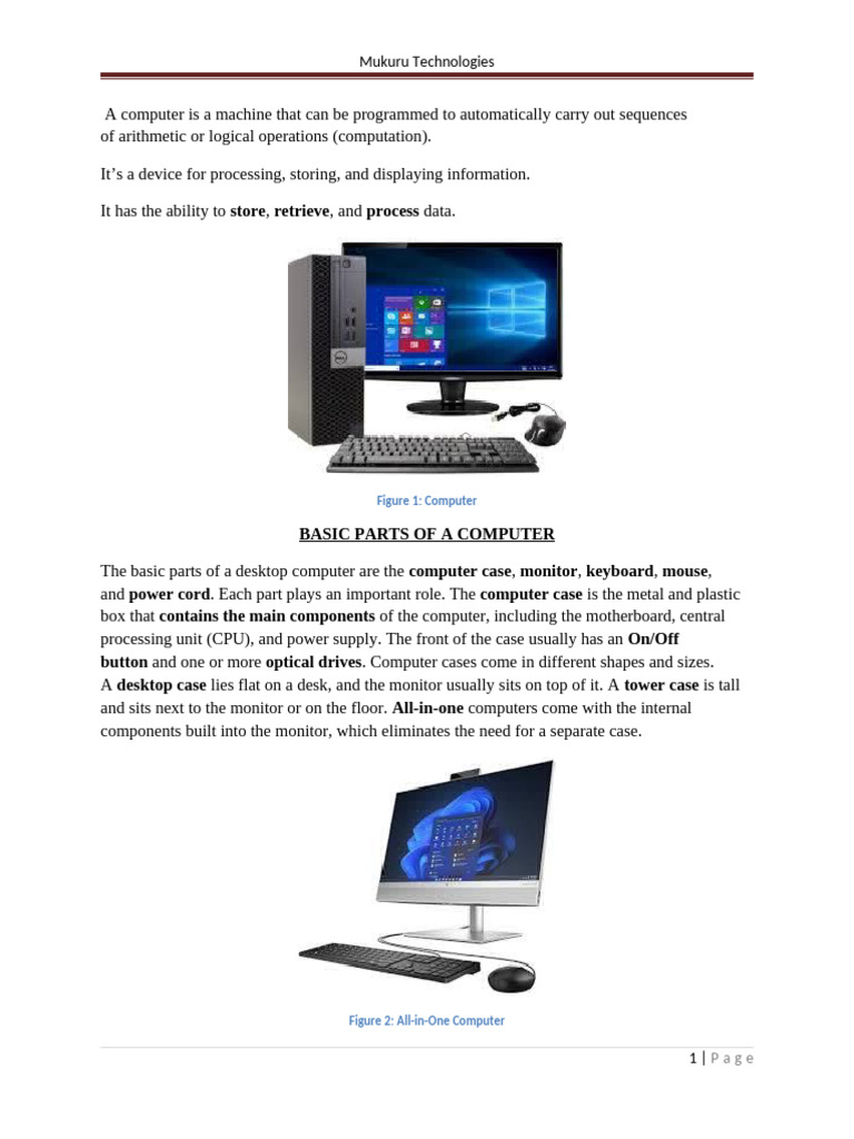 Introduction To Computers | PDF | Application Software | Operating System