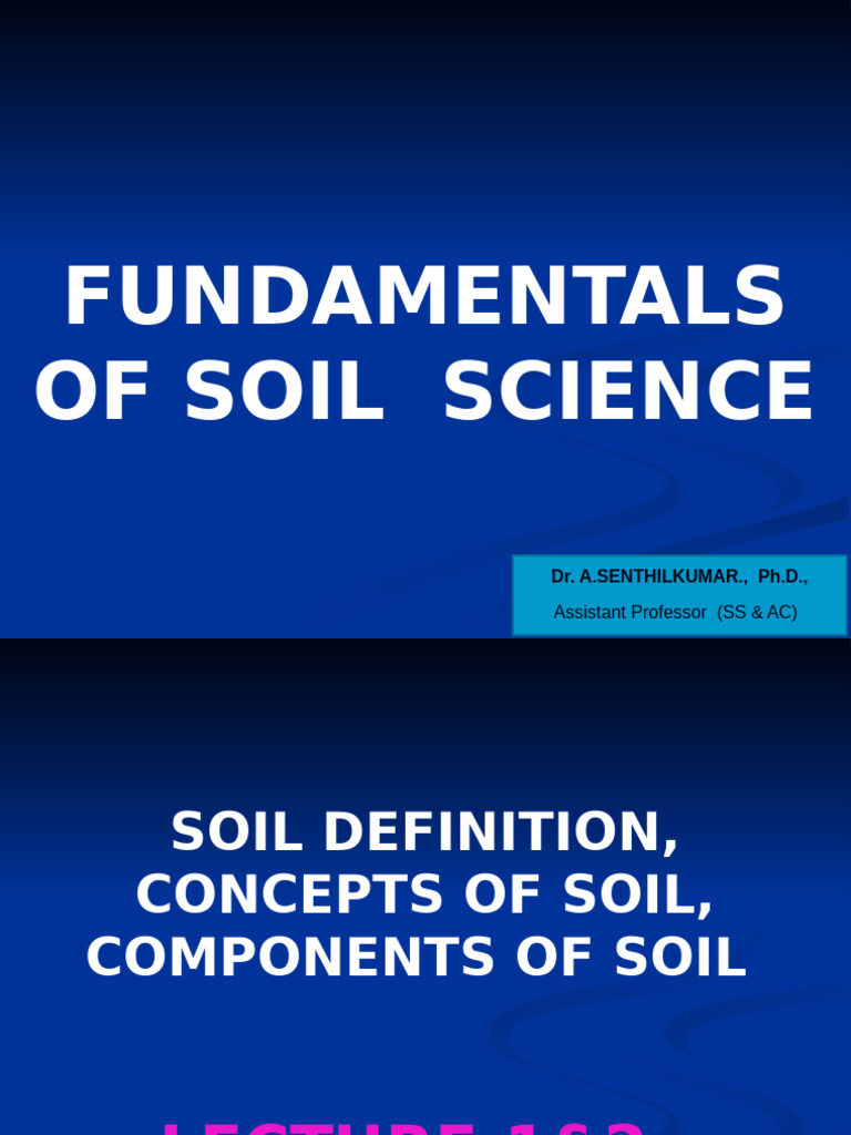 Soil Science Fundamentals and Concepts | PDF | Soil | Soil Science