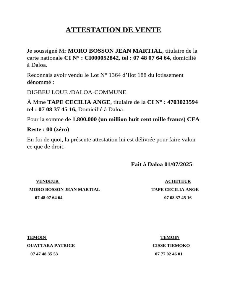 attestation-de-vente-pdf