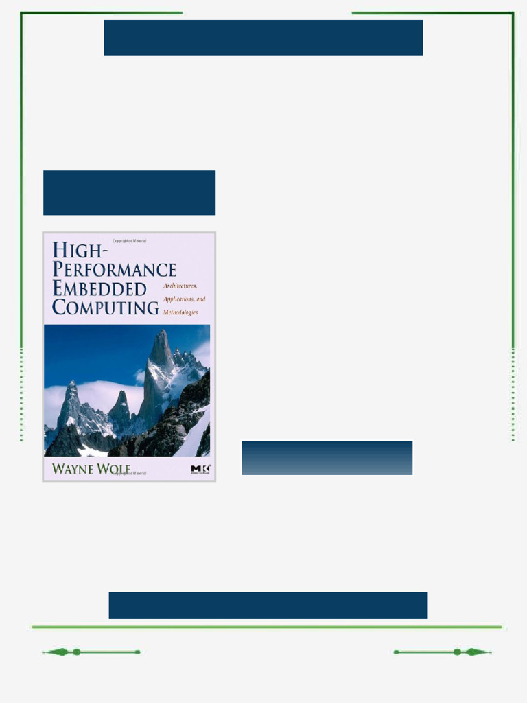 High Performance Embedded Computing Architectures Applications and ...