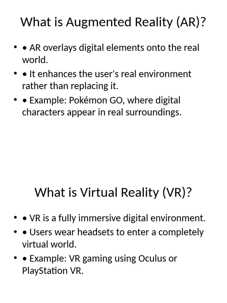 AR_VR_Presentation | PDF