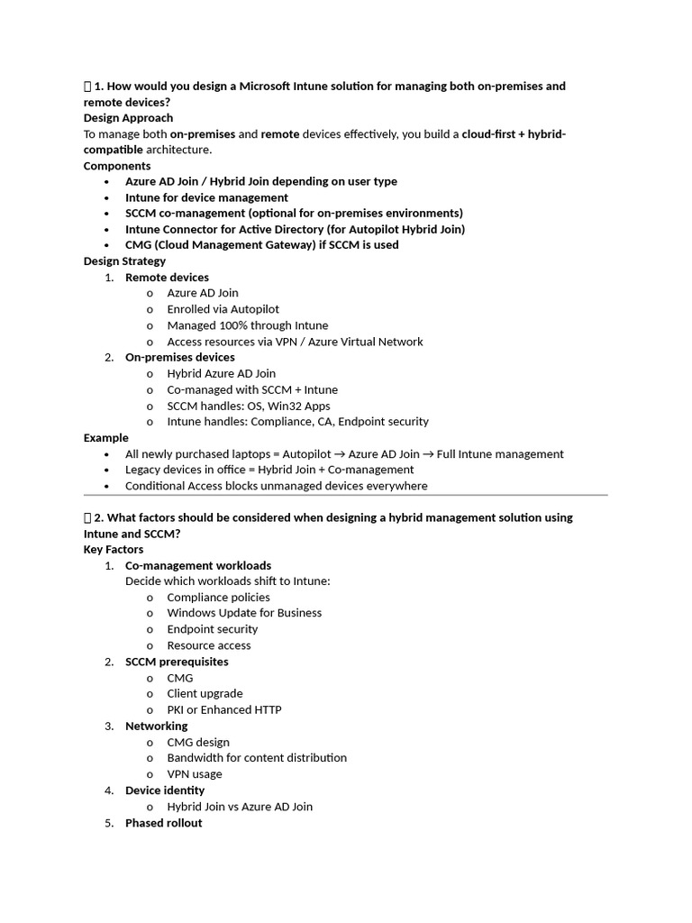 Intune Hybrid Device Management Guide | PDF | Ios | Mobile App