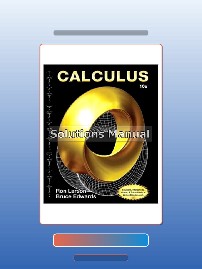 Calculus 10th Edition Larson Test Bank PDF Science Multiple Choice