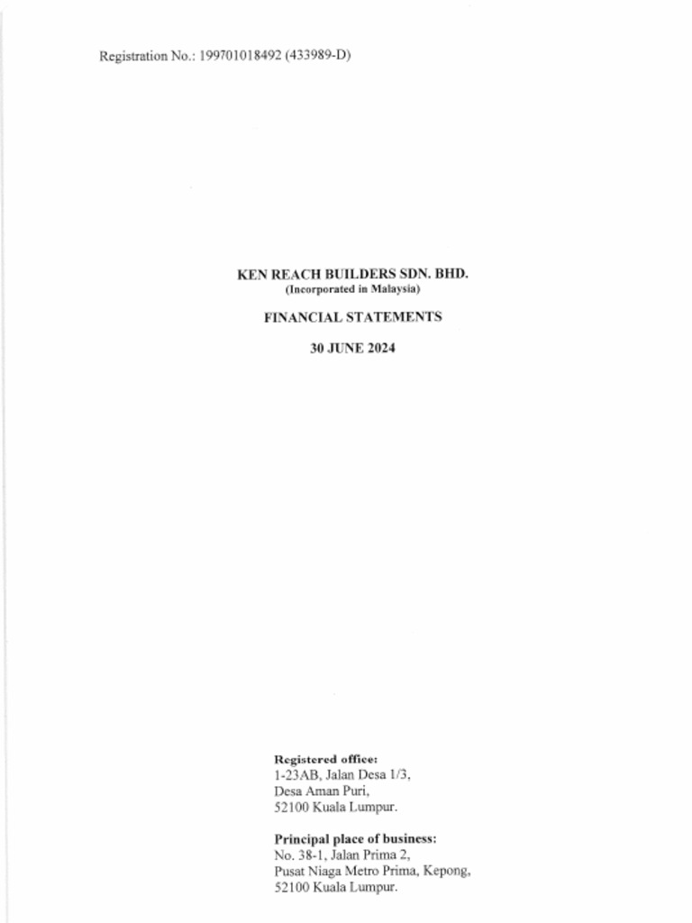 Ken Reach Audit Report 2024 | PDF