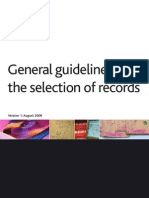 General Guidelines For The Selection of Records in UK