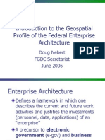 Introduction To The Geospatial Profile of The Federal Enterprise Architecture