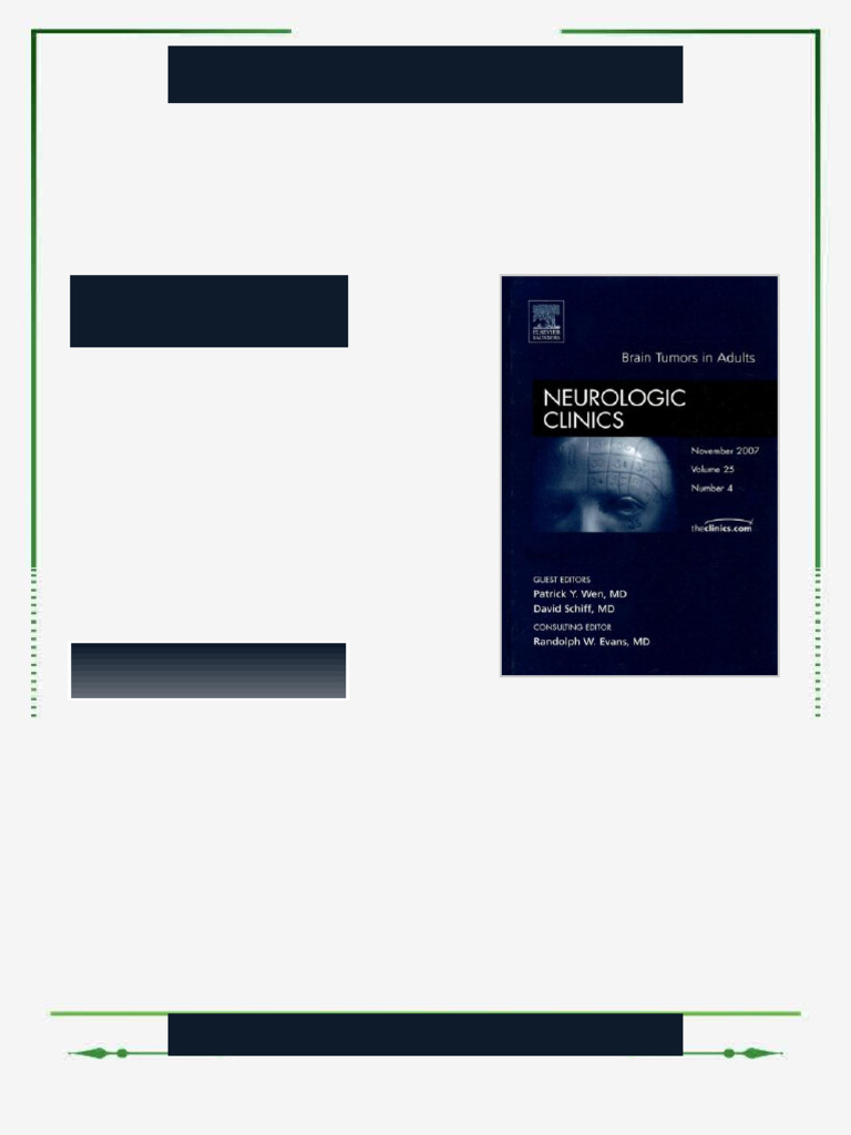Brain Tumors in Adults An Issue of Neurologic Clinics 1st Edition ...