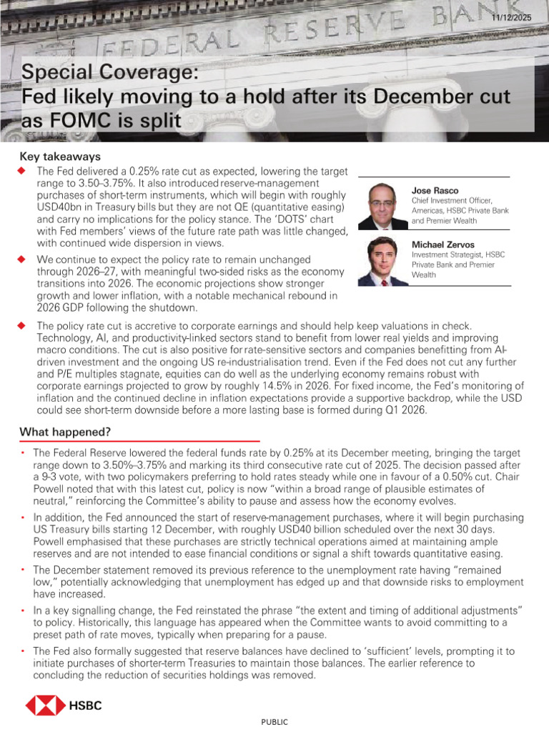 Special Coverage Fed Dec | PDF