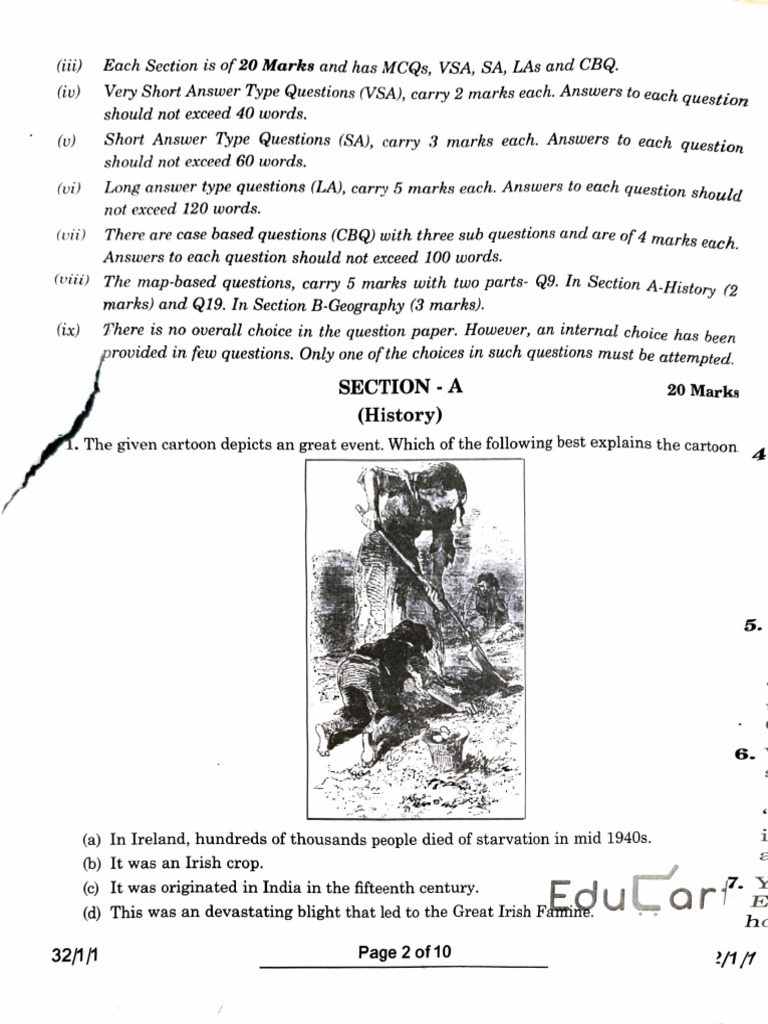 Sample Paper 1 | PDF
