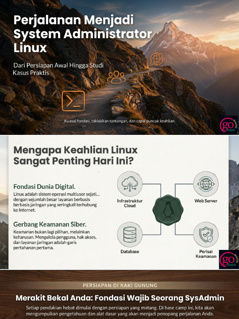 Road To SysAdmin Linux - GoDigital Learn | PDF