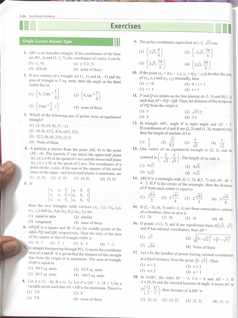 Coordinate Geometry Part 1 | PDF