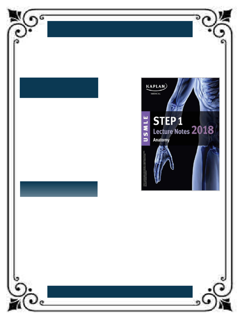 USMLE Step 1 Lecture Notes Kaplan 2018 Anatomy 2018th Edition James ...