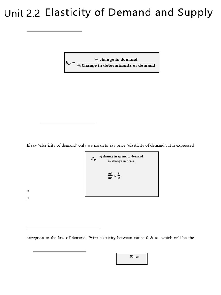 Understanding Elasticity of Demand | PDF | Demand | Elasticity (Economics)