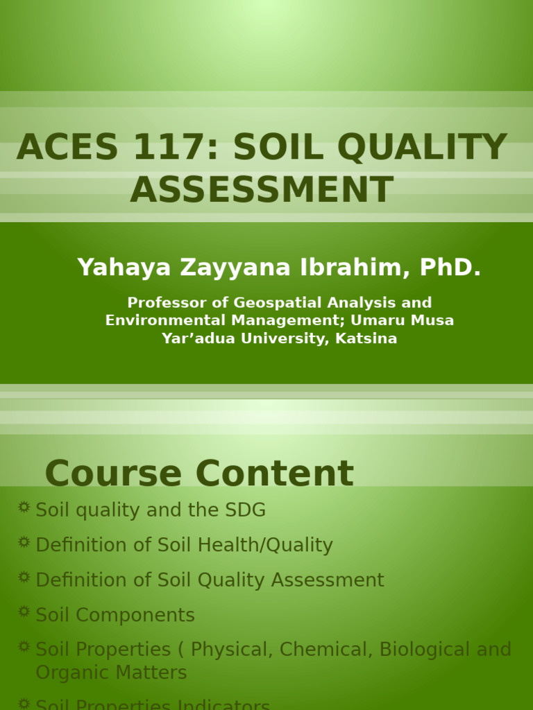 Soil Assessment | PDF | Plant Nutrition | Soil