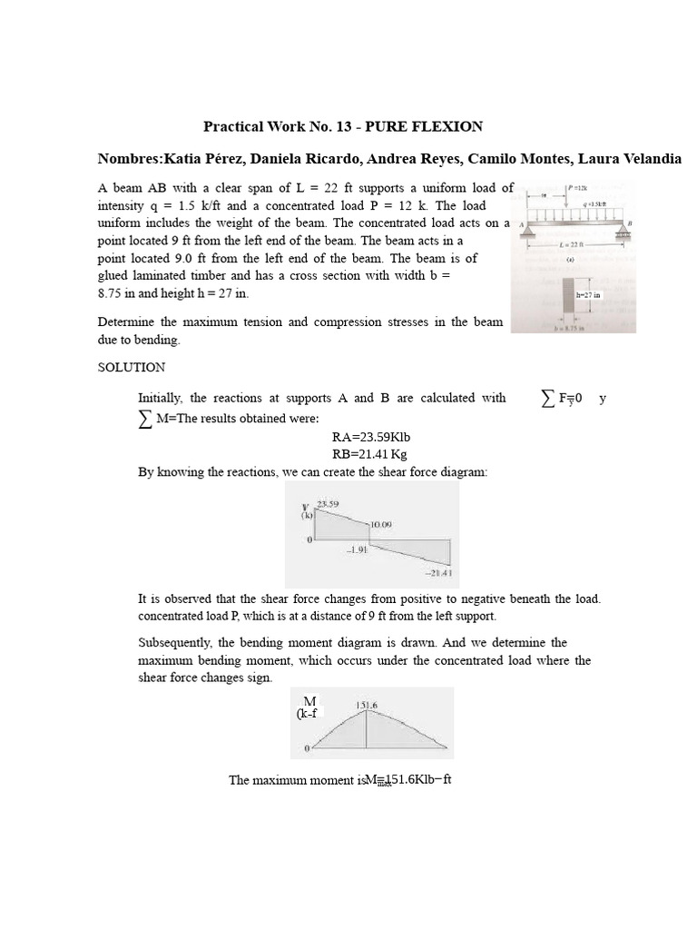 Maximum Stress Analysis in Beams | PDF | Bending | Beam (Structure)