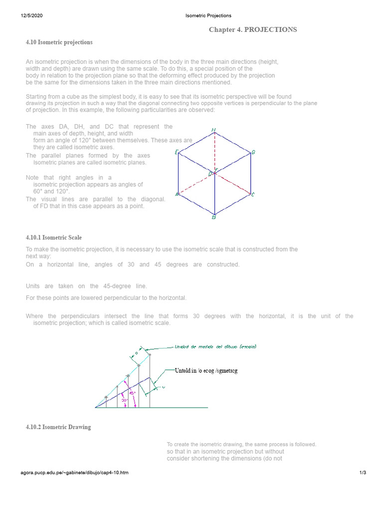 Understanding Isometric Projections | PDF | Circle | Cartesian ...