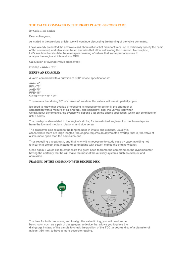 Valve Overlap Calculation Techniques | PDF | Engines | Piston