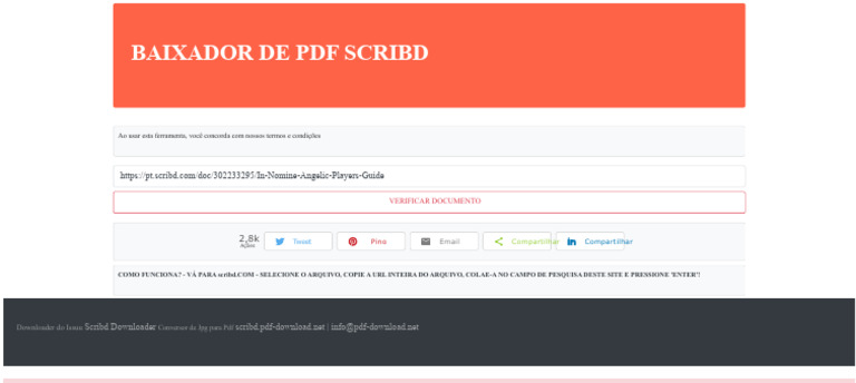 Baixador de PDF para Scribd e Issuu | PDF