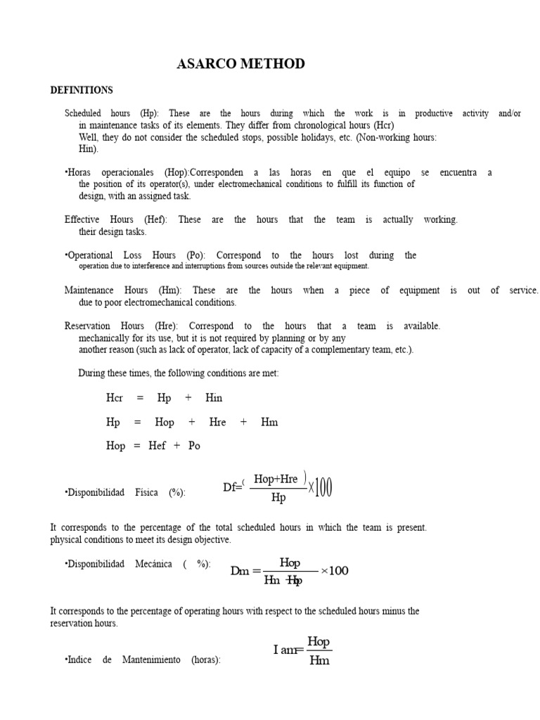 ASARCO METHOD | PDF