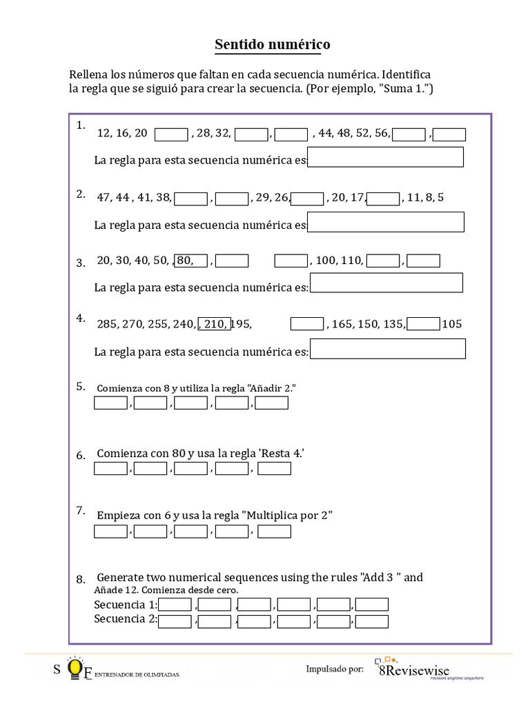 Clase 5 Sentido Numérico | PDF