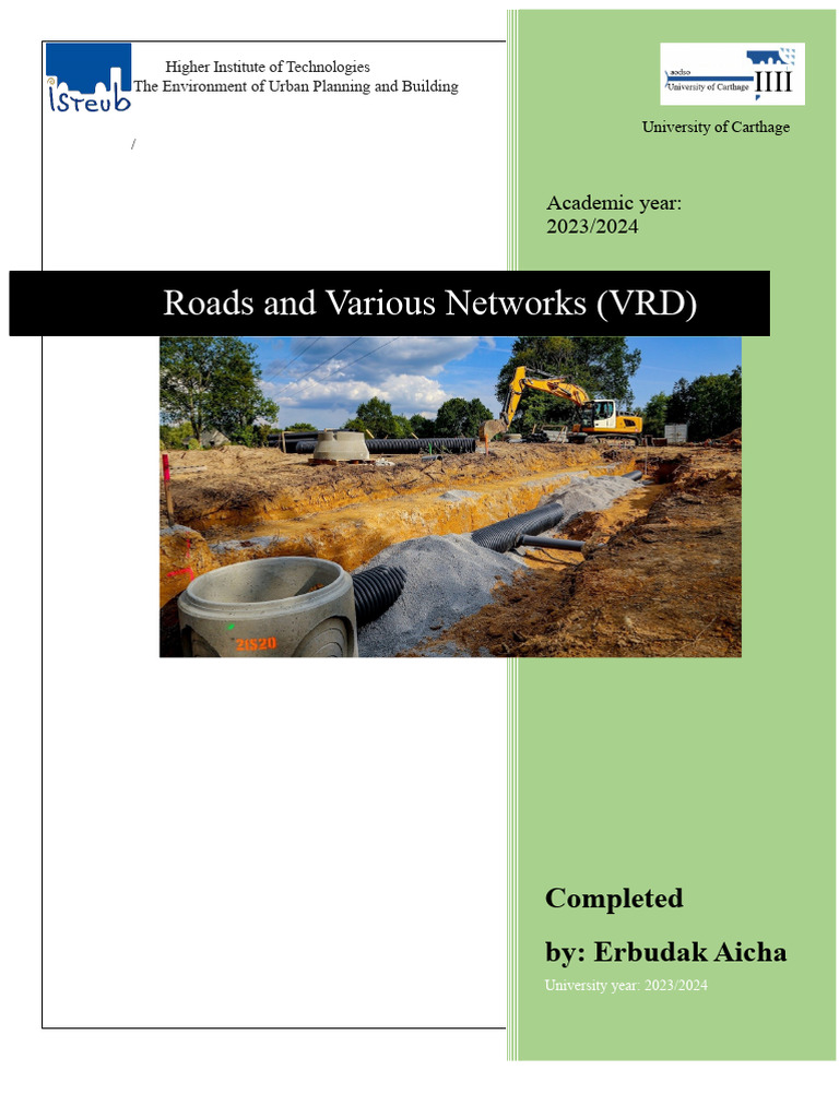 VRD Works in Urban Planning Explained | PDF | Sanitation | Waste Management