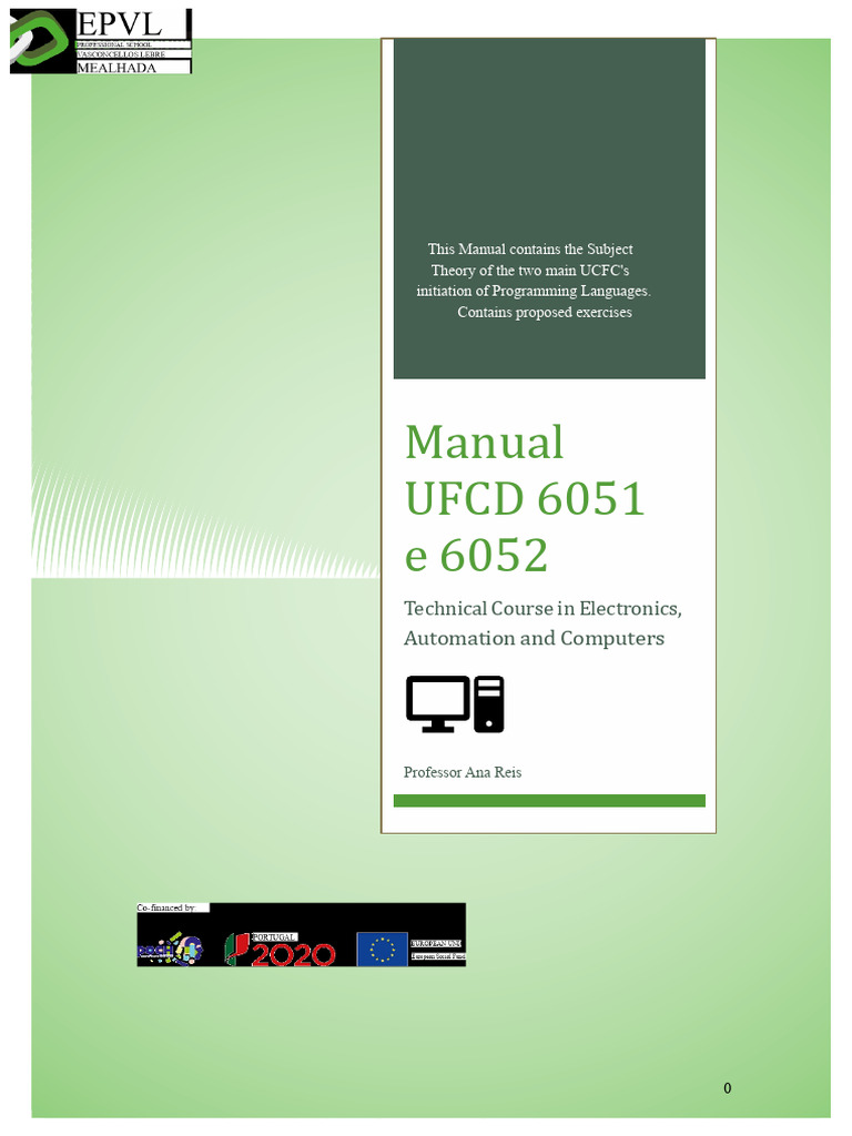 Manual UFCDs6051e6052 | PDF | Computer Programming | Programming Language