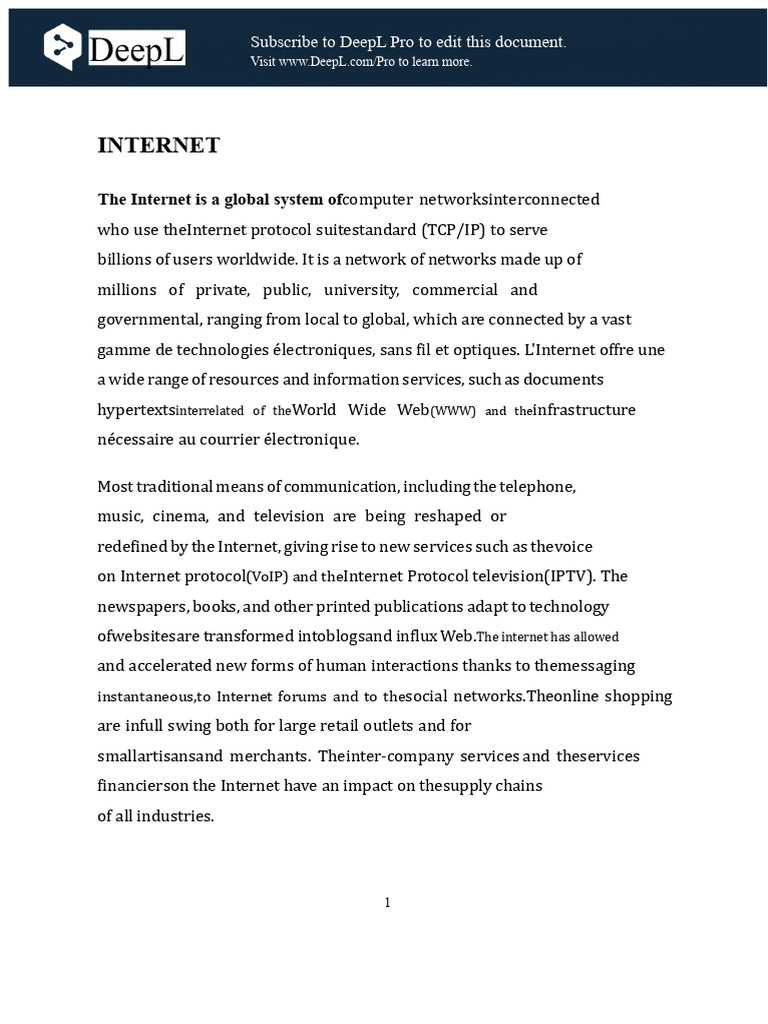 Overview of Internet History and Impact | PDF | Internet | Computer Network