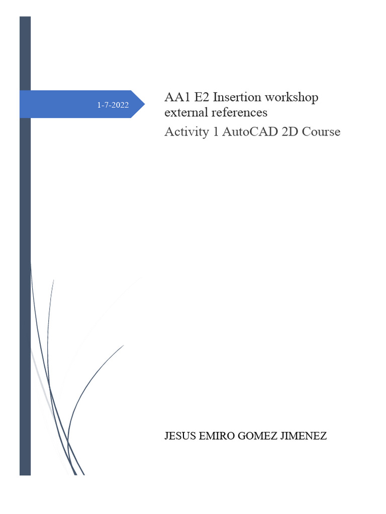 AA1 E2 Workshop On Inserting External References | PDF | Software