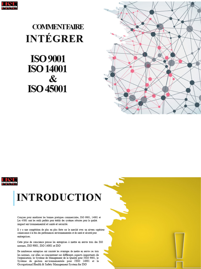Intégration des normes ISO 9001, 14001, 45001 | PDF | Management de la ...