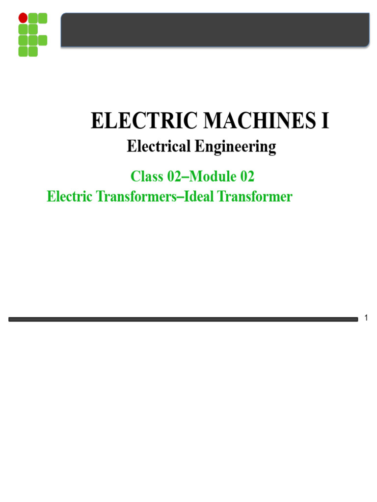 Understanding Ideal Electric Transformers | PDF | Transformer | Inductor